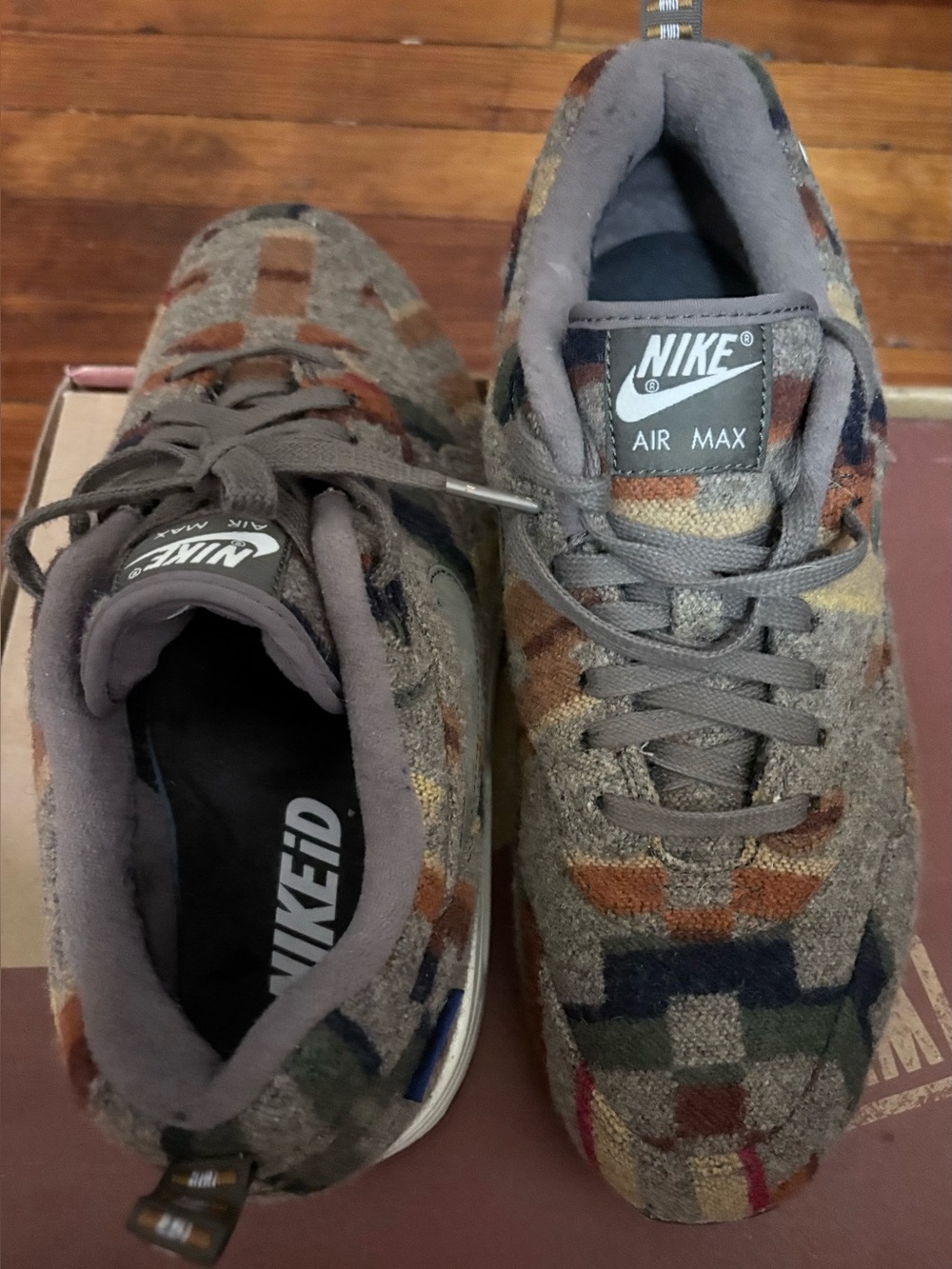 ★ Nike Air Max 90 Pendleton iD — Multicolor Wool — ★ NWOT ★ - Picture 3 of 6